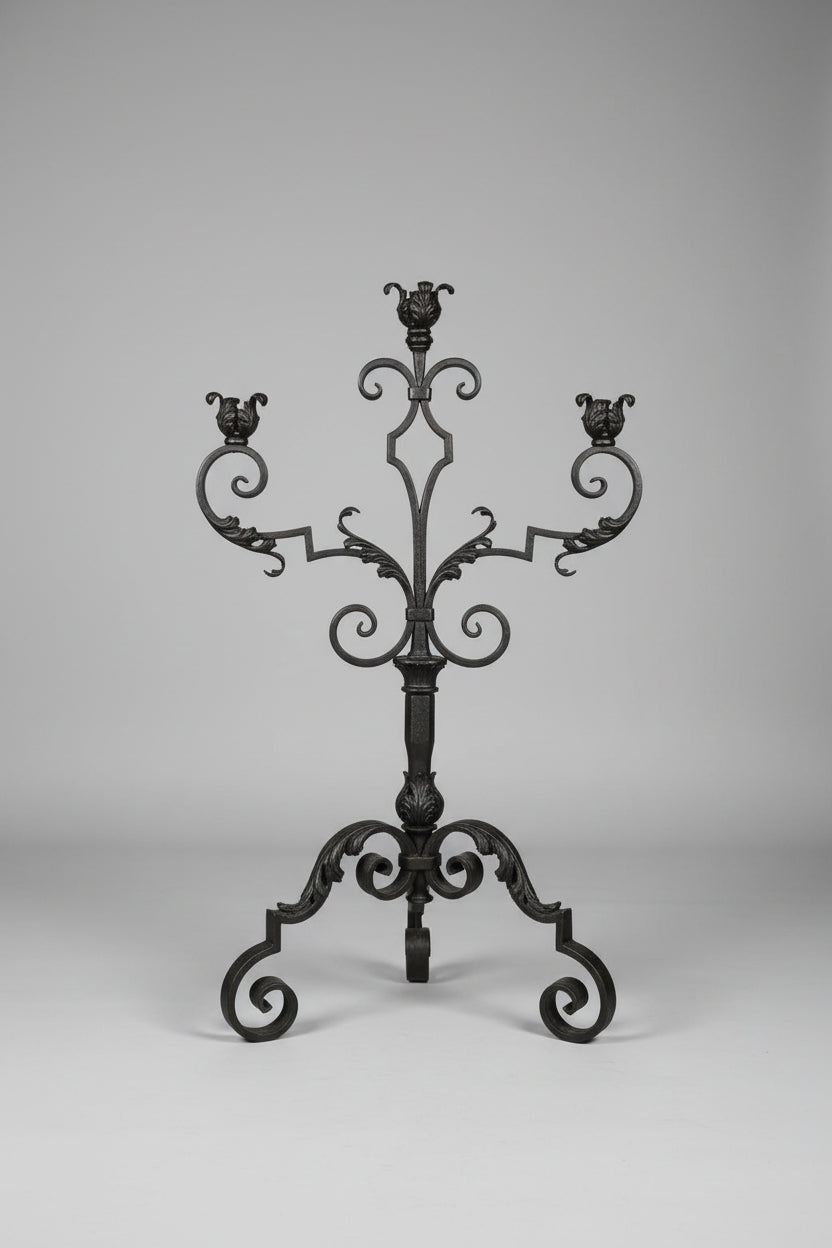 18th Century Iron Candelabra