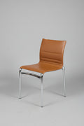 Alberto Meda for Alias Bigframe Cognac Leather Dining chairs - Set of 4