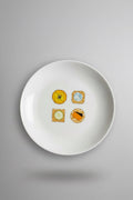 Set of 4 Whimsical Cheese and Cracker Plates by Nancy Green