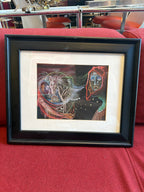 Mystical Masked Figures Framed Print