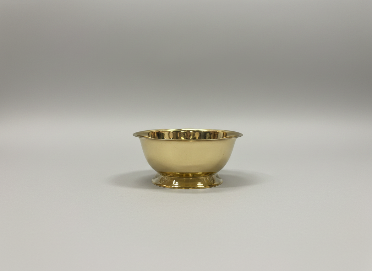 Small Vintage Brass Footed Bowl