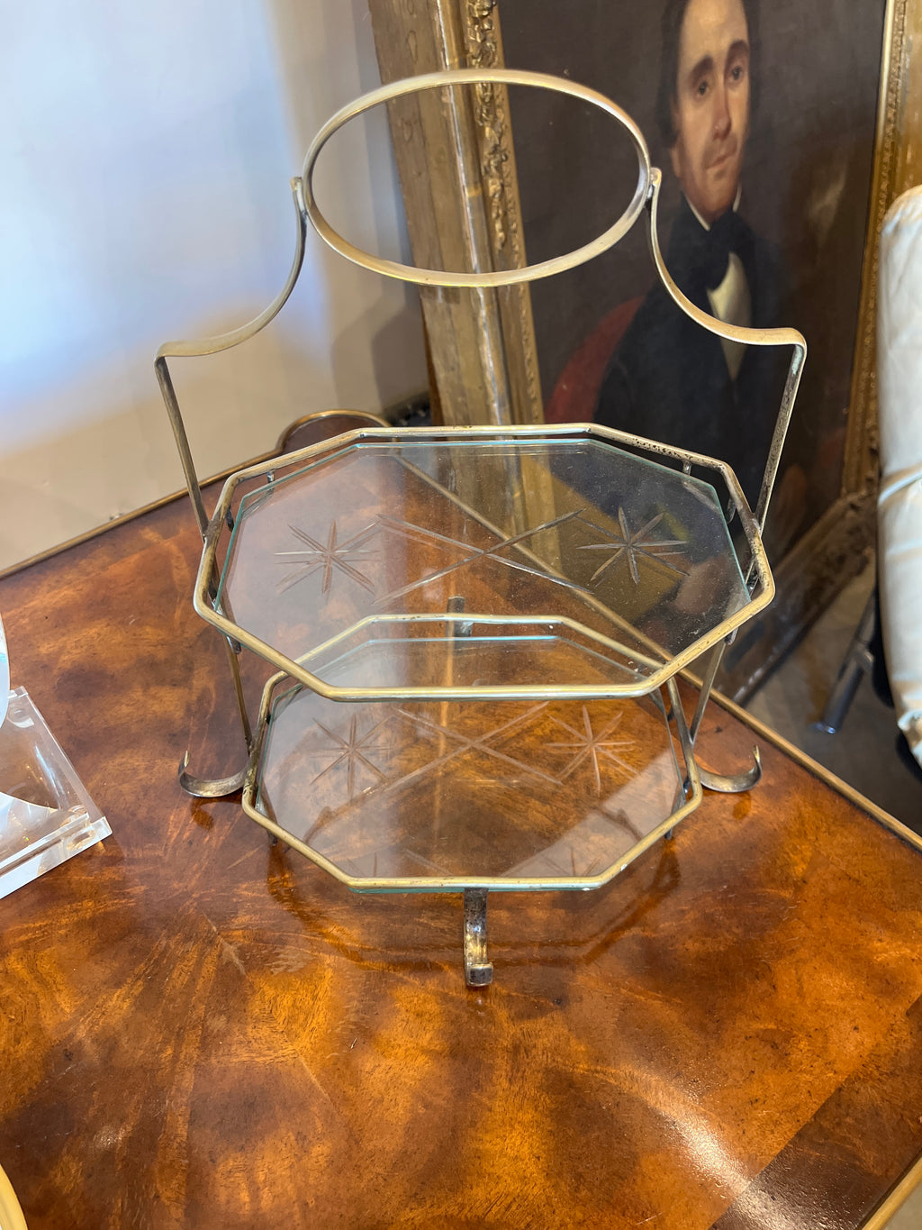Vintage Two-Tiered Dessert Stand