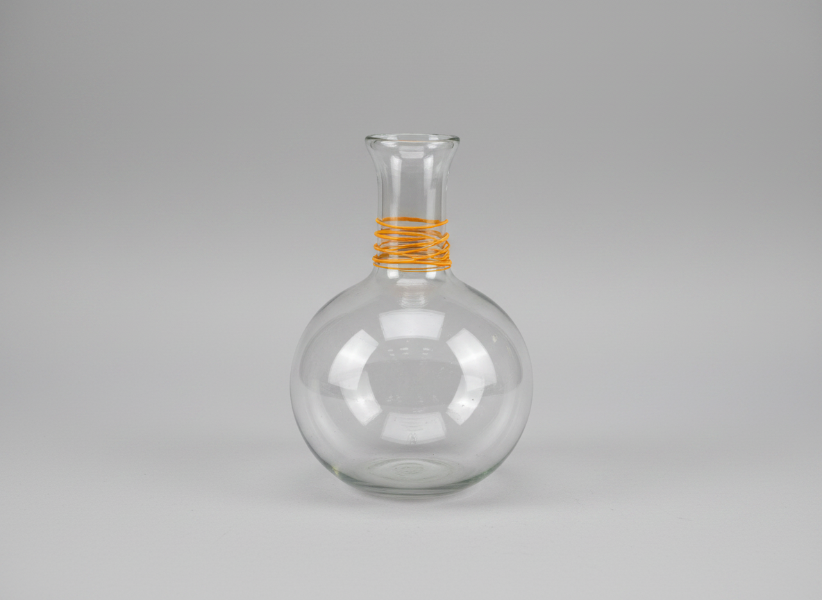 Ochre Wrapped Glass Carafe