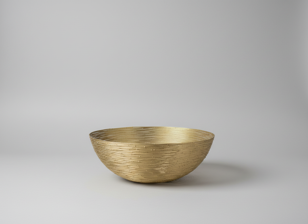 Brass Wire Wrap Bowl