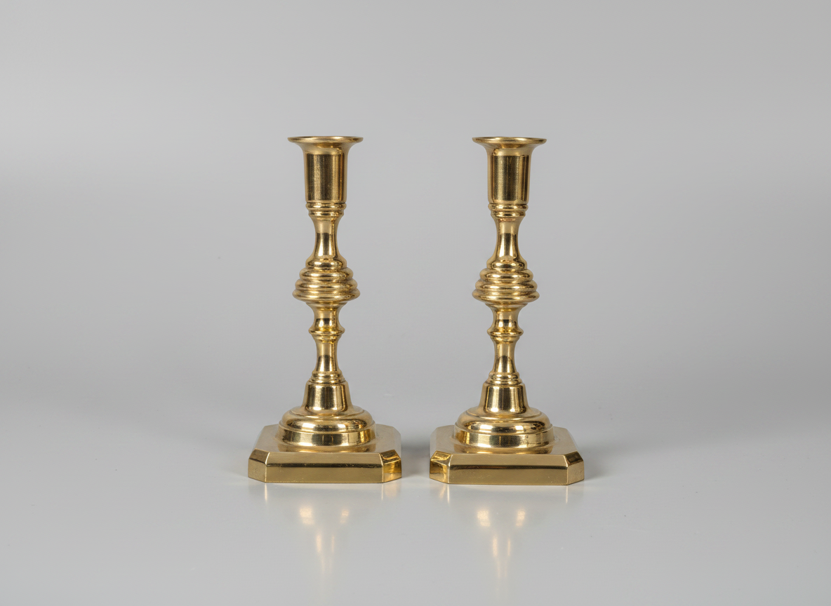 Pair with of Vintage Brass Candlesticks