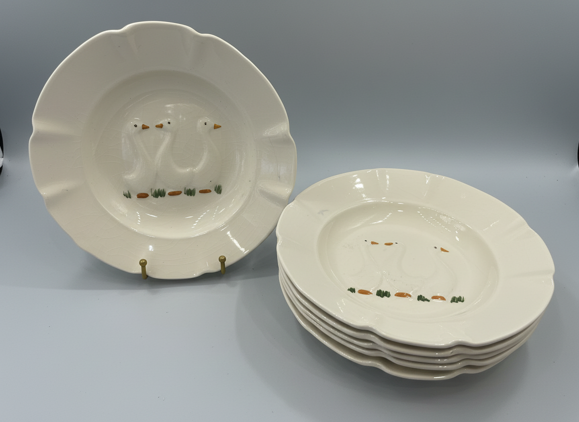 Ceramic Goose Plates