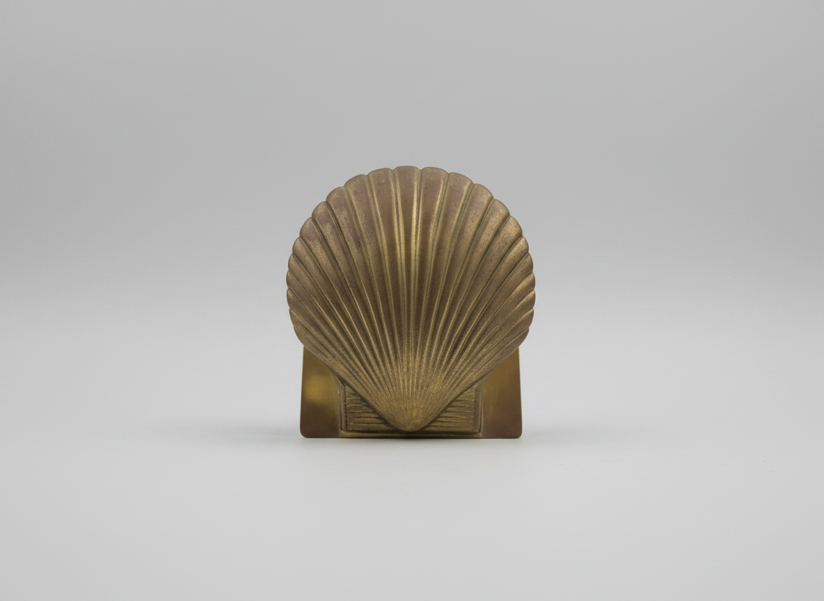 Brass Shell Bookend