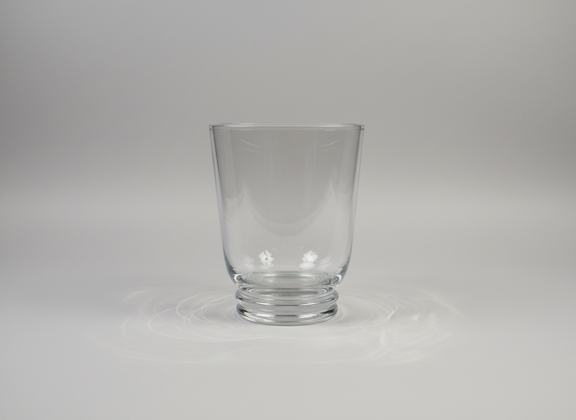 Krosno Clear Glass Footed Vase / Ice Bucket.