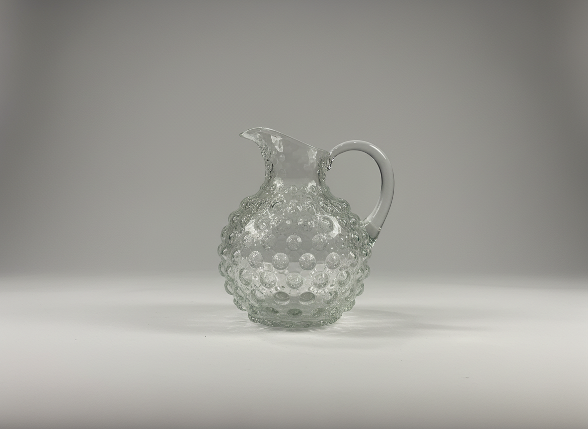 Vintage Hobnail Glass Pitcher