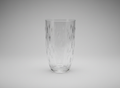Hand-Cut Heavy Glass Vase
