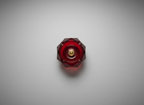 Ruby Red Cut Crystal Ashtray