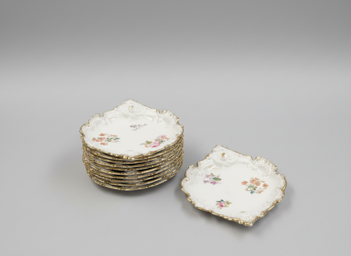 Vintage Limoges Porcelain Dessert Plates