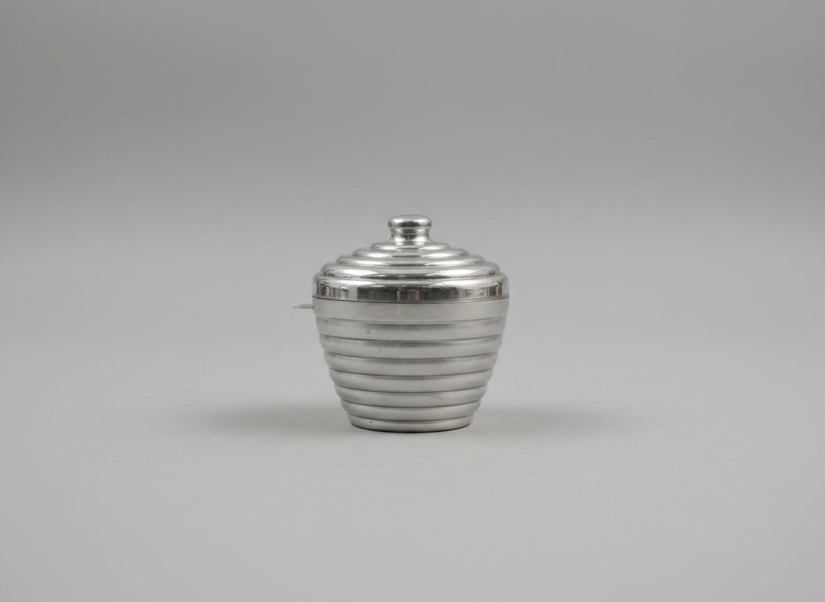 Vintage Mid-Century Modern Italian Aluminum Beehive Ice Bucket