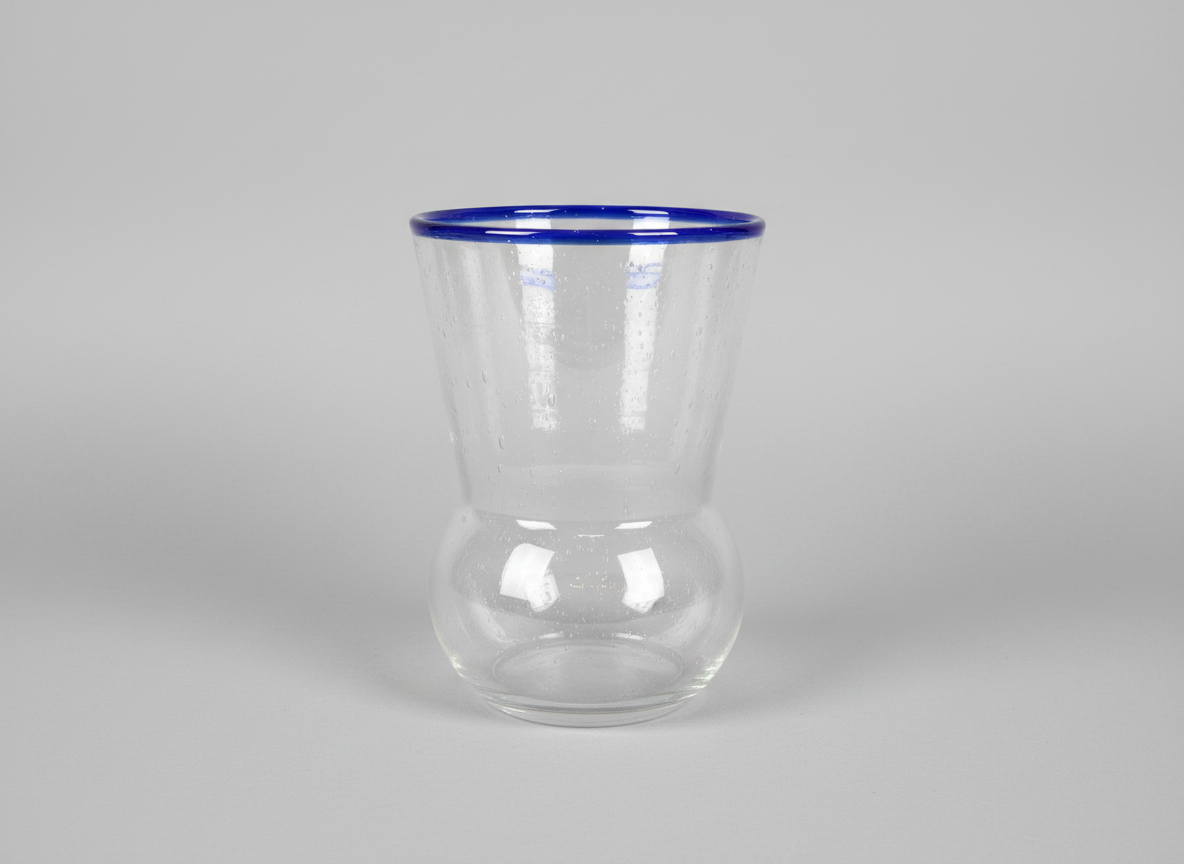 Hand-Blown Paola Navone Clear Glass Vase