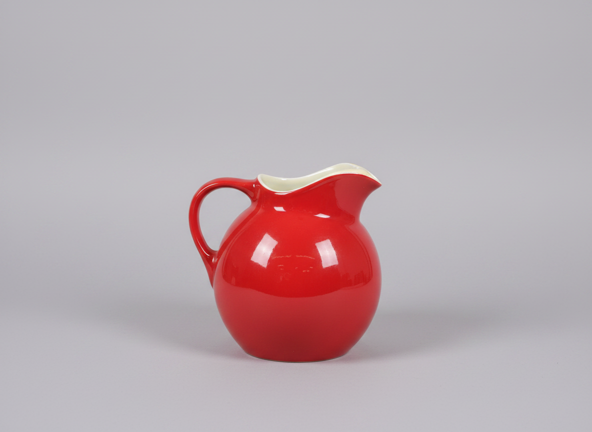 Vintage Hall Red Ball Jug early production