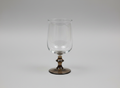 Set of 4 Libbey Tawny Accent Smoke Brown Tulip Glasses