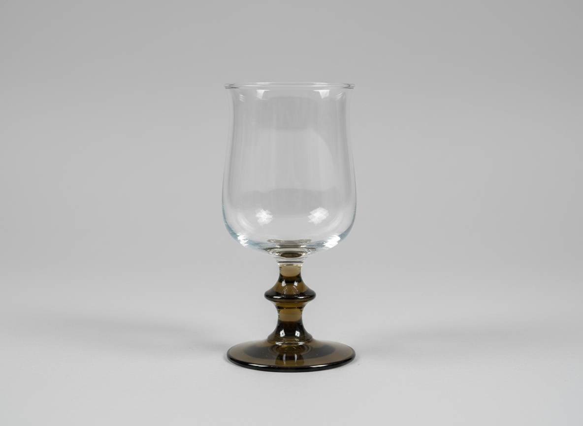 Libbey Tawny Smoke Pedestal Glass (small)