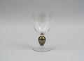 Krosno Poland Bronze Brown Wine Goblets