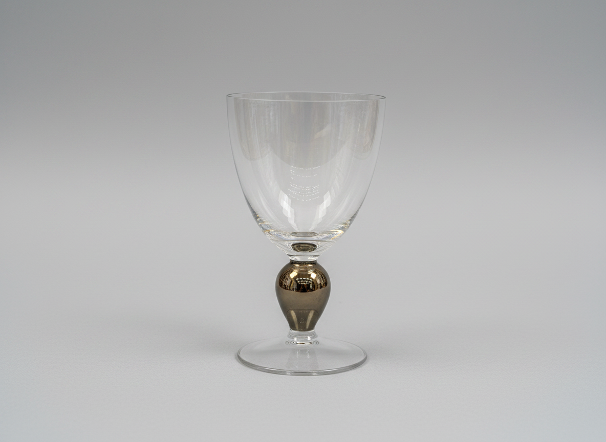 Krosno Poland Bronze Brown Wine Goblets