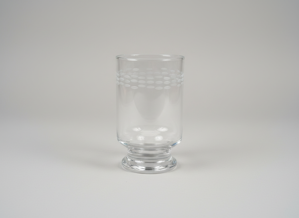 Etched Glass Cocktail Pitcher