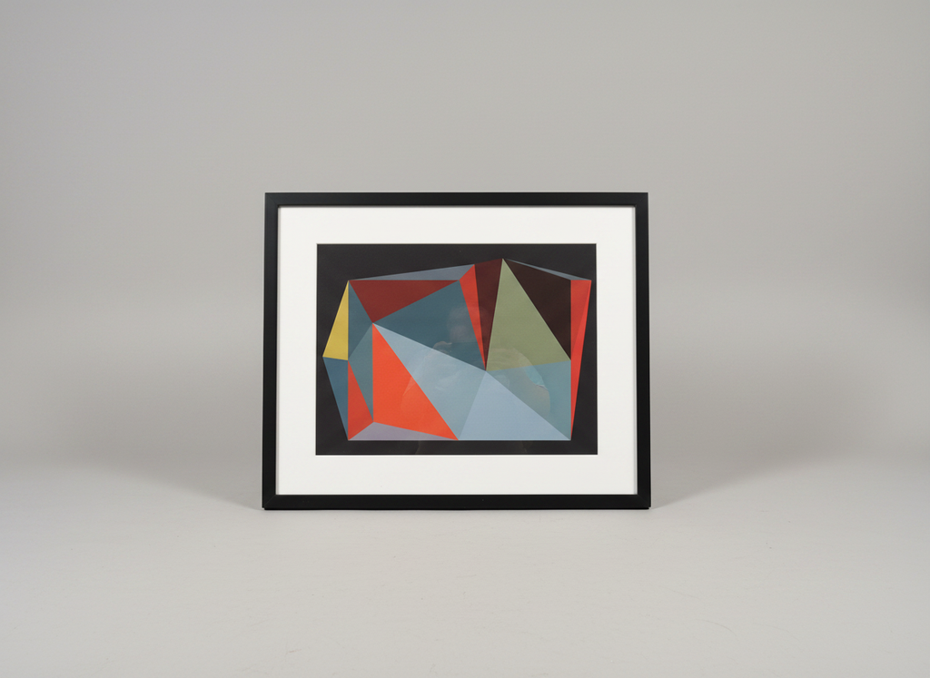 Abstract Geometric Framed Print