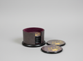 Vintage Italian Inlaid Wood Coaster Set from Sorrento