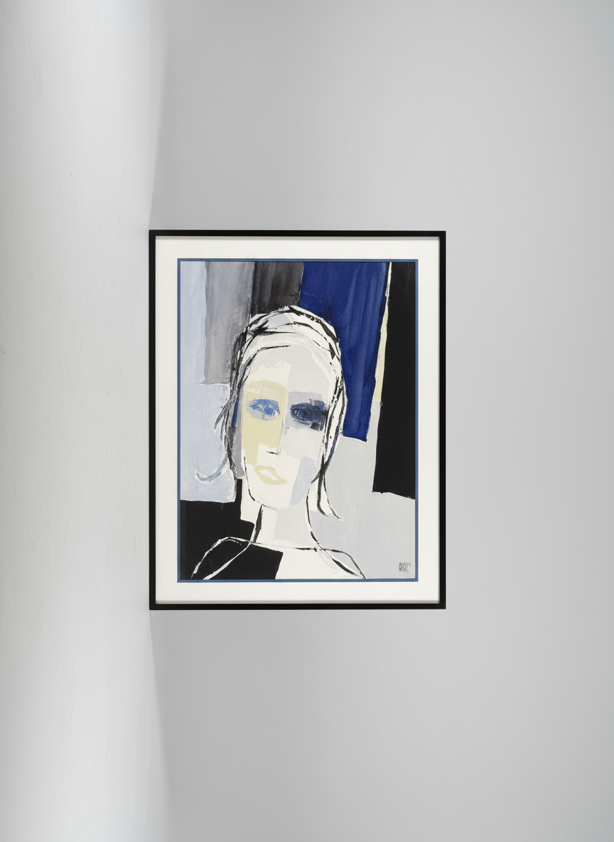 ‘Femme aux yeux bleus” by Christian Choisy (print)
