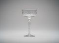 Vintage Cut Crystal Coupe Glass