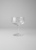 Vintage Etched Coupe Glass
