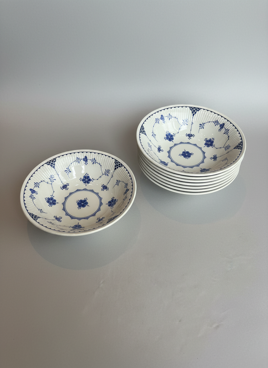 Franciscan Blue Floral Bowls - Made in England