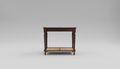 Vintage Mahogany + Rattan Console