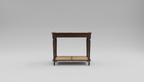 Vintage Mahogany + Rattan Console