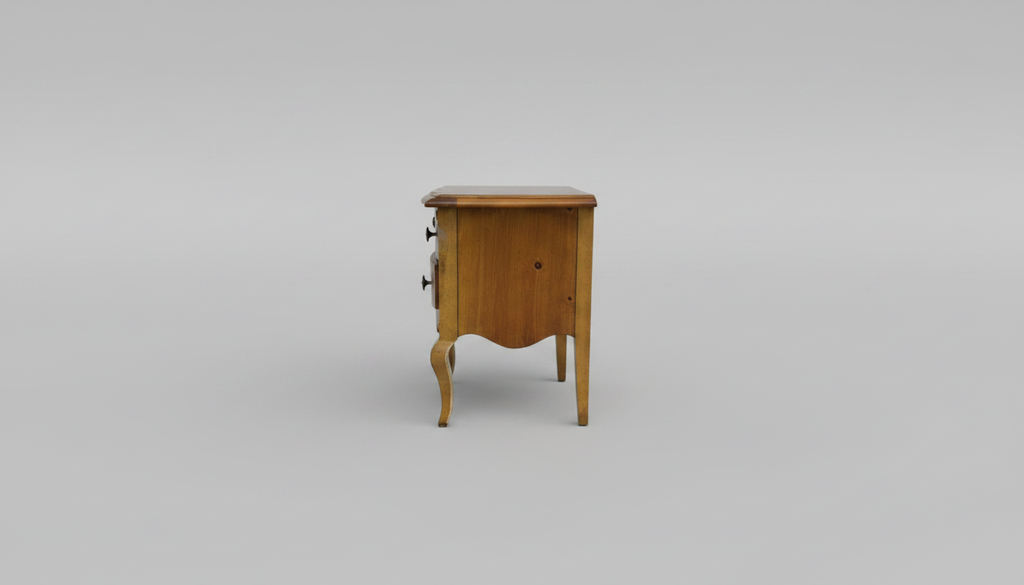 Vintage Walnut Chest of Drawers with Cabriole Legs