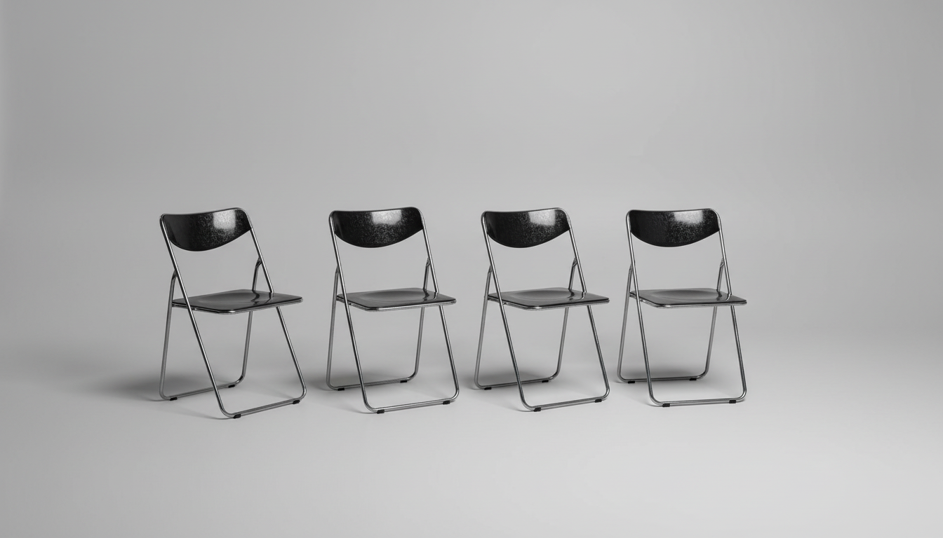 1970s Gammelgaard for Ikea "Ted" Folding Chairs