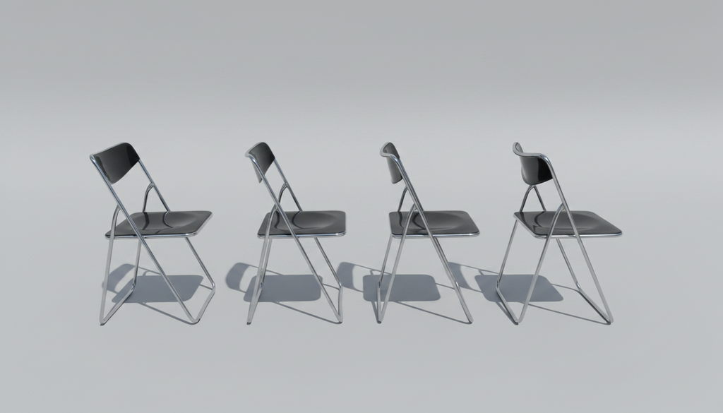 1970s Gammelgaard for Ikea "Ted" Folding Chairs