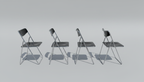 1970s Gammelgaard for Ikea "Ted" Folding Chairs