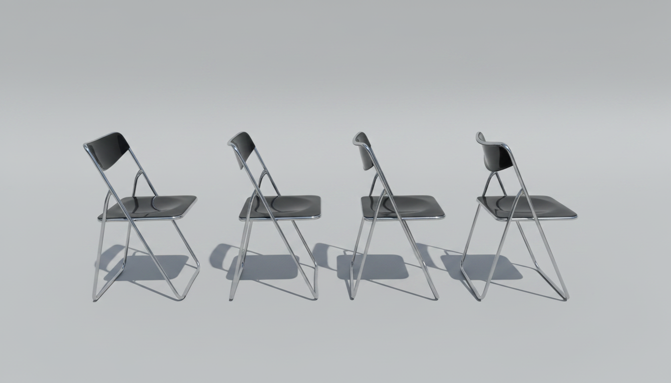 1970s Gammelgaard for Ikea "Ted" Folding Chairs