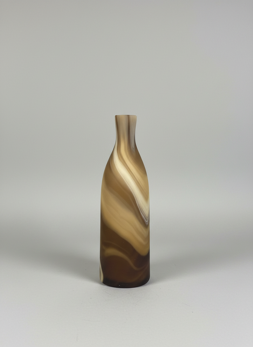 Marble Vase - shades of bronze and cream