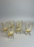 1930s Fostoria New Garland Topaz Yellow-Tinted Glass