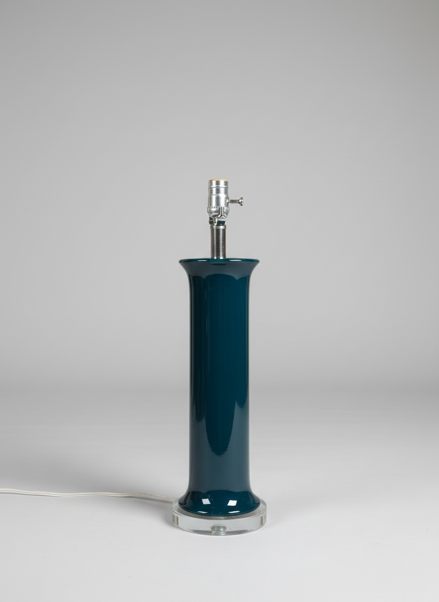 Deep Teal Ceramic Table Lamp