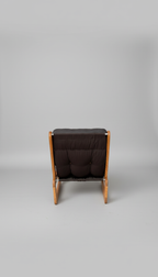 1970s Danish Pine Slingback Lounge Chair