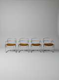 Set of 4 Gastone Rinaldi for Rima Cantilever Armchairs