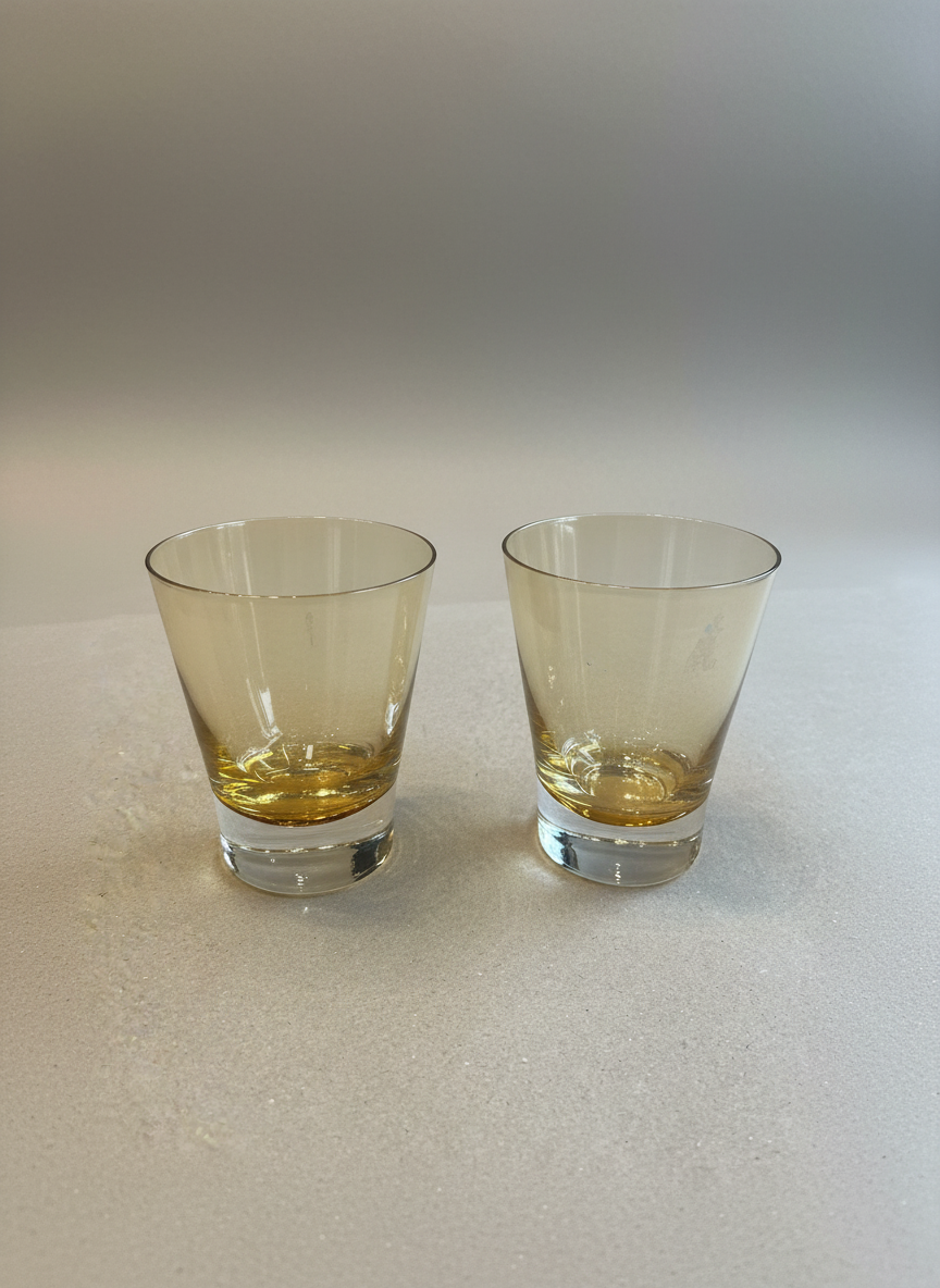 Pair of Vintage Whiskey Glasses