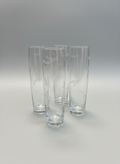 Set of 4 Anchor Hocking Feather Cordial/Aperitif Glasses
