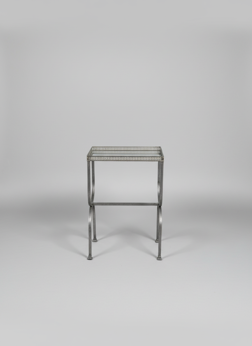 Neoclassical Style Glads Top Side Table