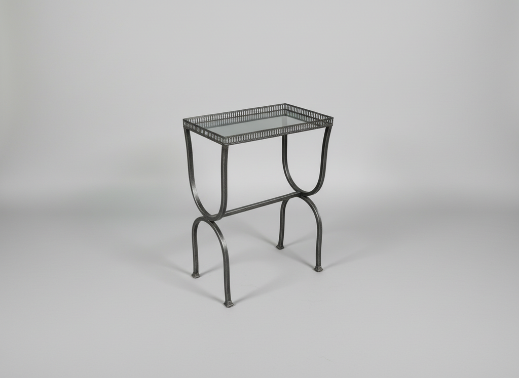 Neoclassical Style Glads Top Side Table