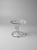 Elegant Glass Candleholder Pair