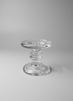 Elegant Glass Candleholder Pair
