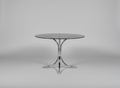 1970s Giotto Space Age Chrome & Smoked Glass Table