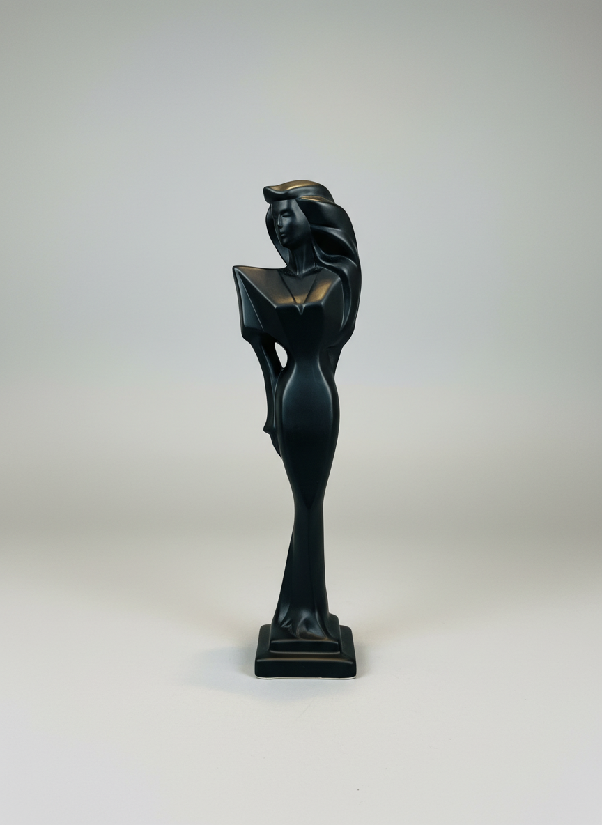 Art Deco Ceramic Woman Figure